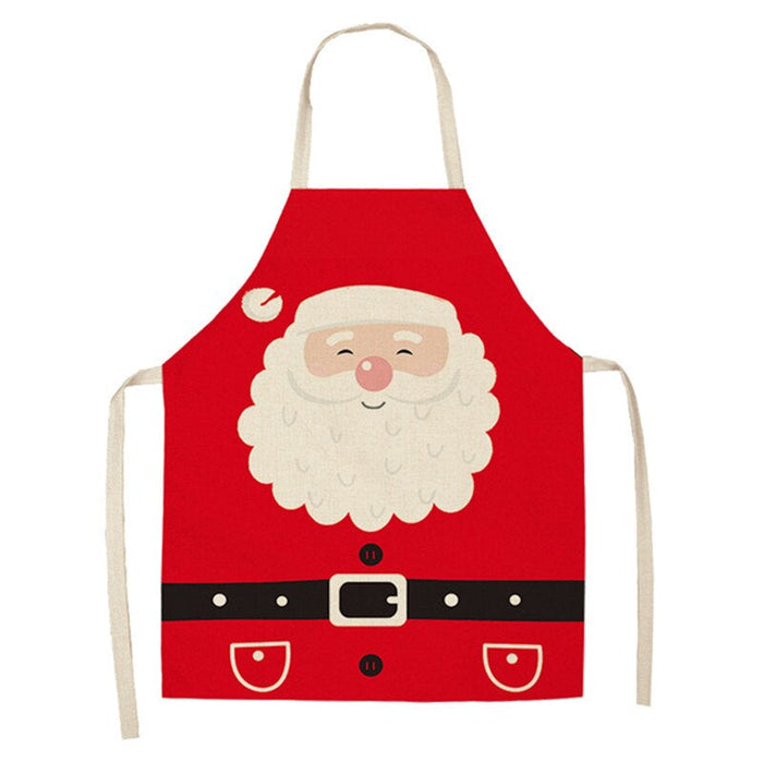 Merry Christmas Patterned Kitchen Apron