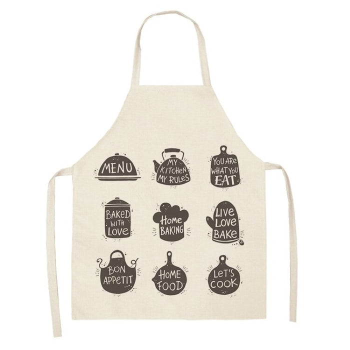 Letter Print Kitchen  Aprons