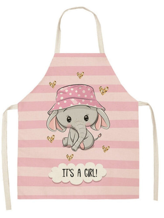 Baby Elephant Pattern Sleeveless Apron