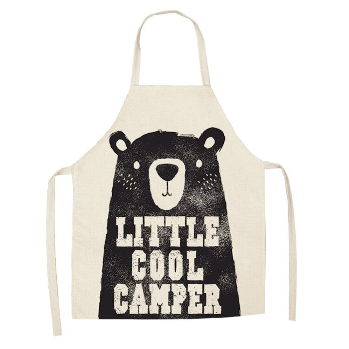 Cartoon Bears Print Aprons