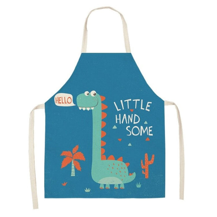 Cartoon Printed Household Kitchen Apron