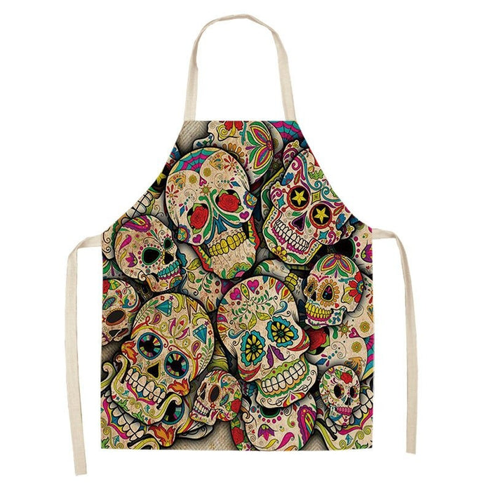 Abstract Pattern Sleeveless Apron