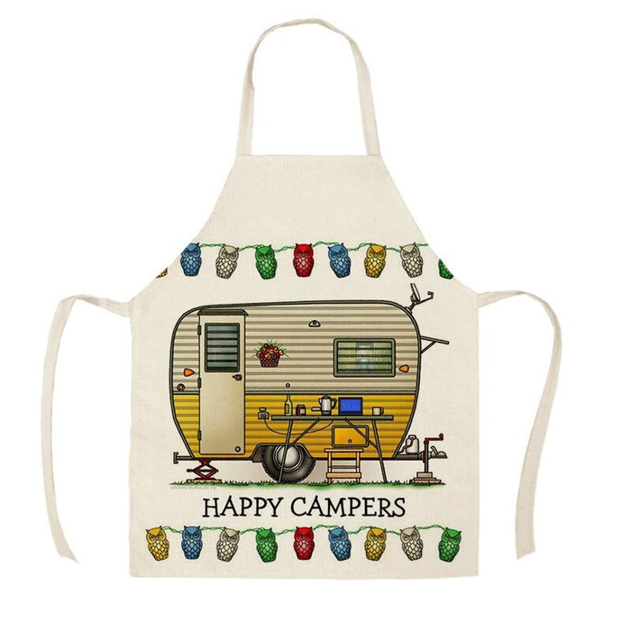 Camping Vans Print Aprons