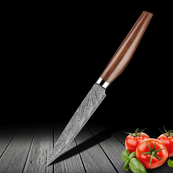 Bread Slicing Filleting Santoku Chef's Knife Set