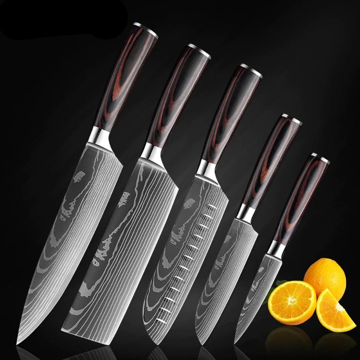 High Carbon Stainless Steel Knife Set