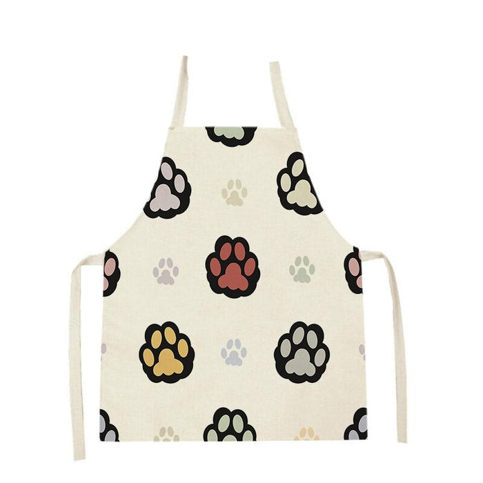 Cat Graphic Print Home Kitchen Apron