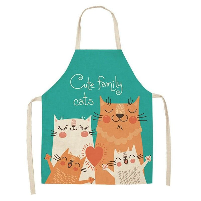 Cartoon Cat Kitchen Apron