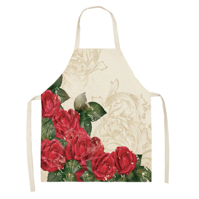 Floral Printed Sleeveless Aprons