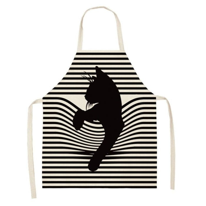 Cartoon Cat Kitchen Apron