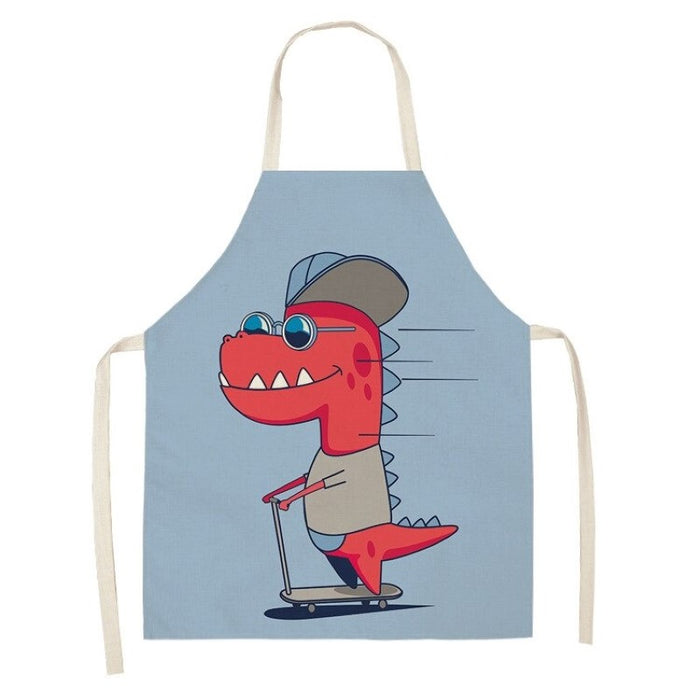 Cartoon Printed Household Kitchen Apron