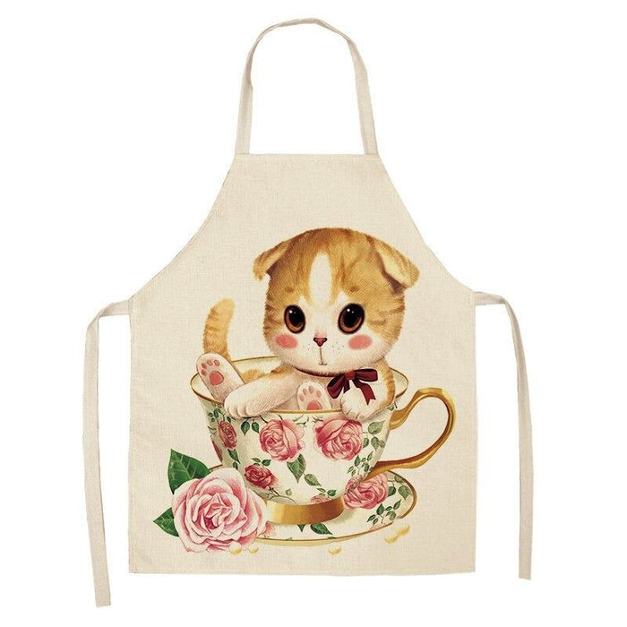 Cartoon Cat Household Aprons