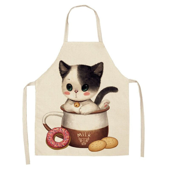 Cartoon Cat Household Aprons