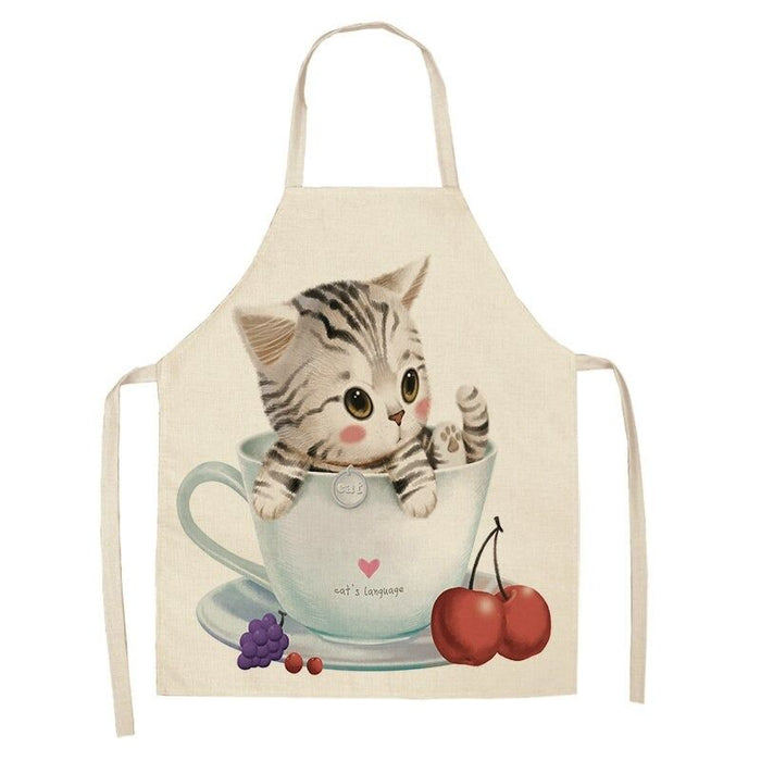 Cartoon Cat Household Aprons