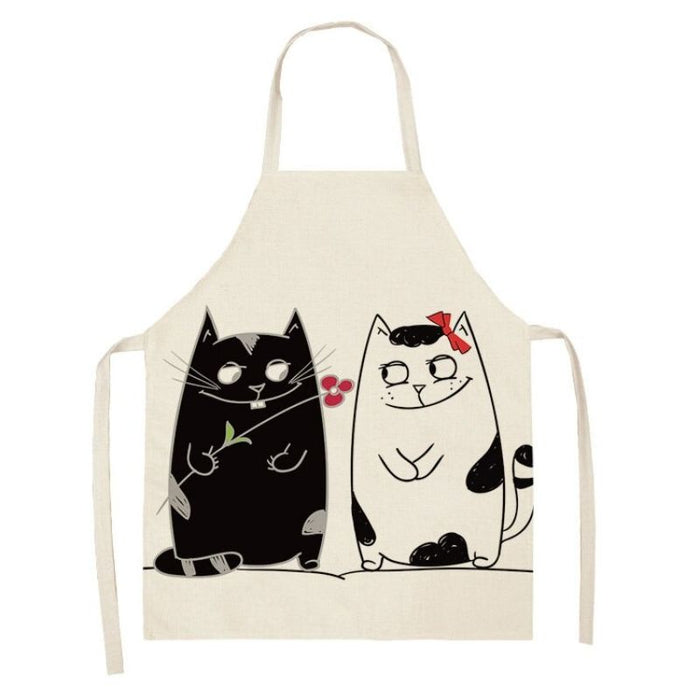 Cartoon Cat Household Aprons