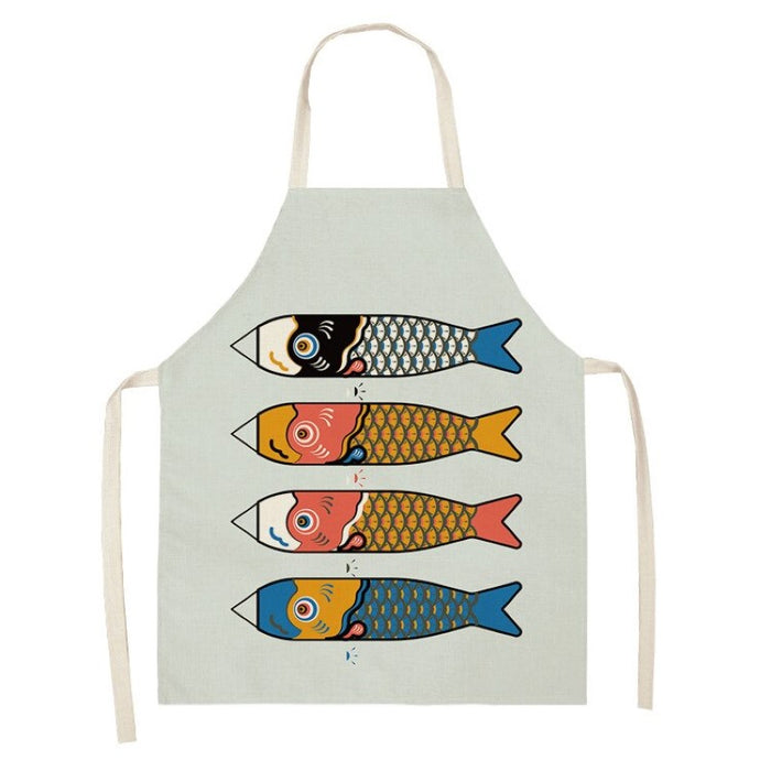 Fish Printed Kitchen Aprons