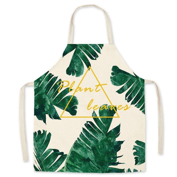 Tropical Leaf Printed Kitchen Aprons