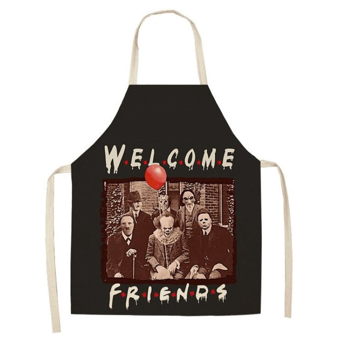 Pumpkin Happy Halloween Horror Kitchen Apron