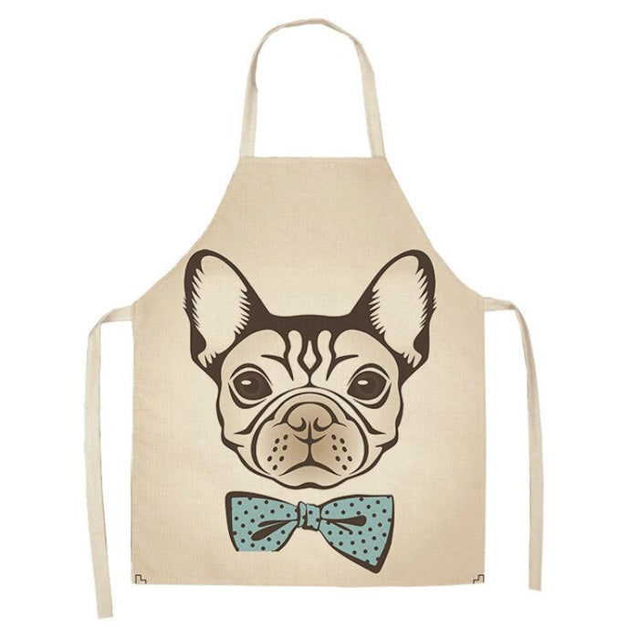 Dogs Print Kitchen Apron