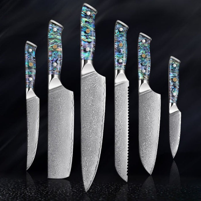 67 Layer Damascus Steel Kitchen Knives Set