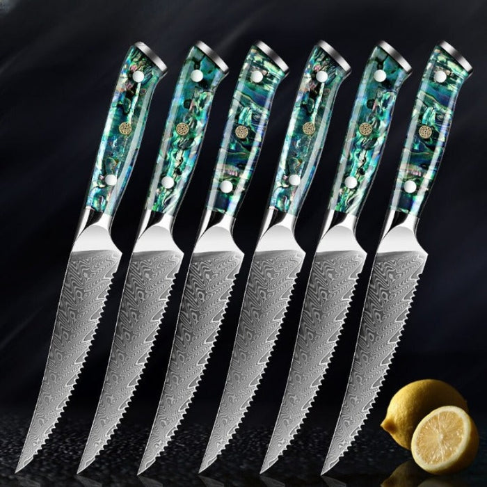 Boning Steak Knife With Shell Handle