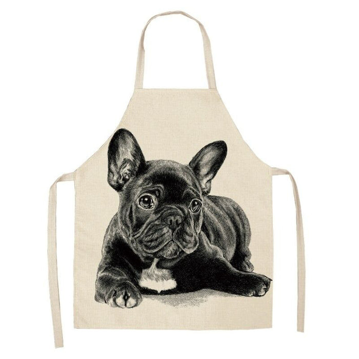 Bulldog Printed Unisex Aprons