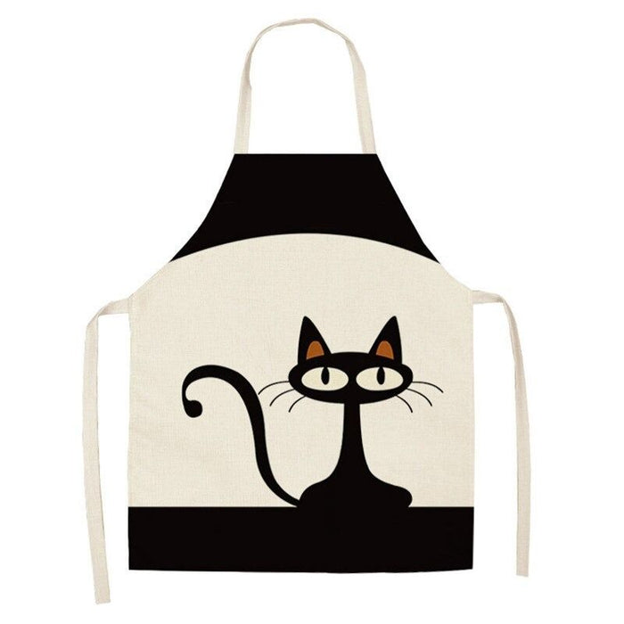 Cat Printed Cotton Aprons