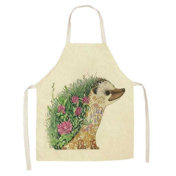 Cartoon Hedgehog Printed Household Apron