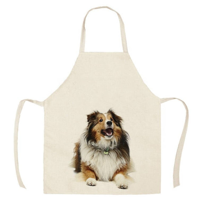 Printed Cat And Dog Apron