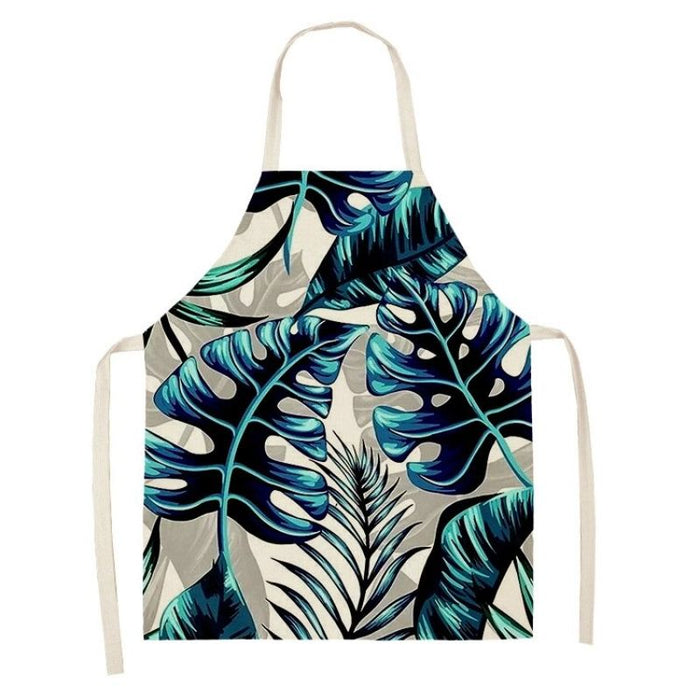 Monstera Print Home Aprons