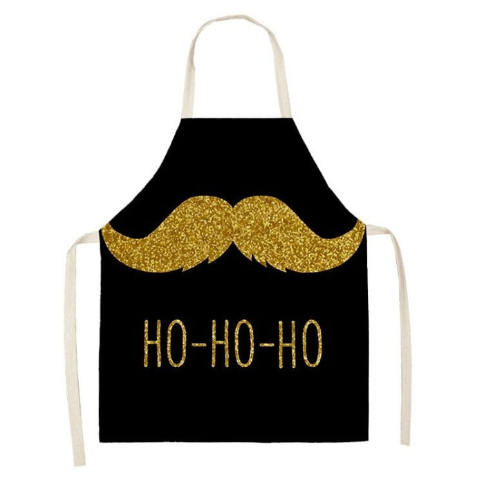 Golden Christmas Gift Pattern Apron