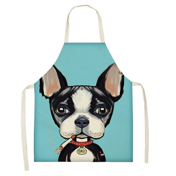 Dog Series Printed Home Kitchen Apron