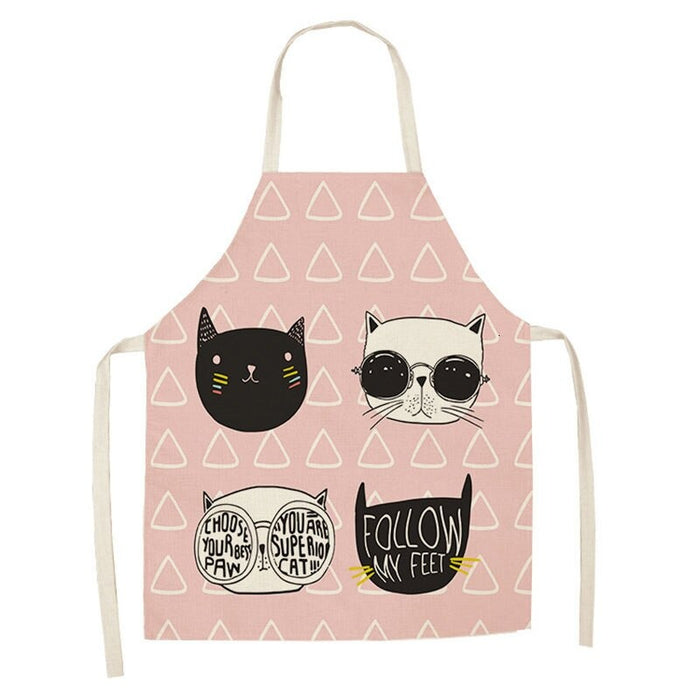 Printed Carton Cats Kitchen Apron