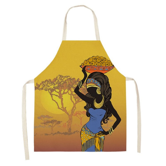 African Collection Style Printed Kitchen Apron