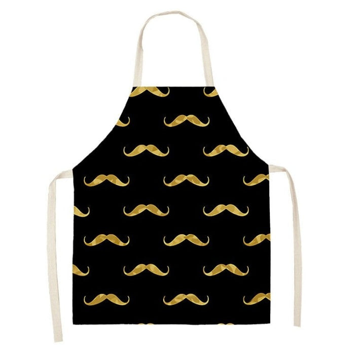 Golden Christmas Gift Pattern Apron