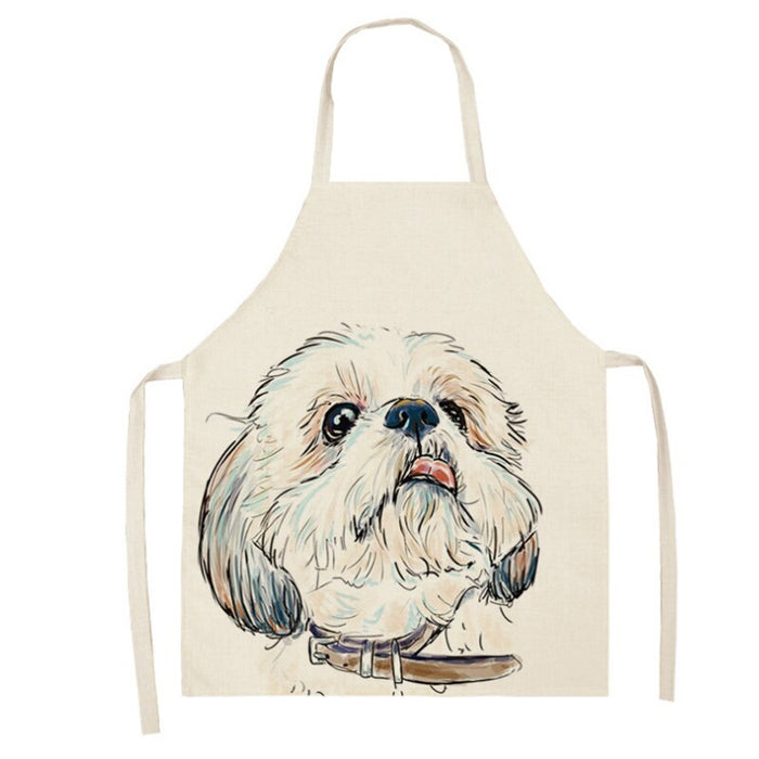 Dog Series Printed Home Kitchen Apron