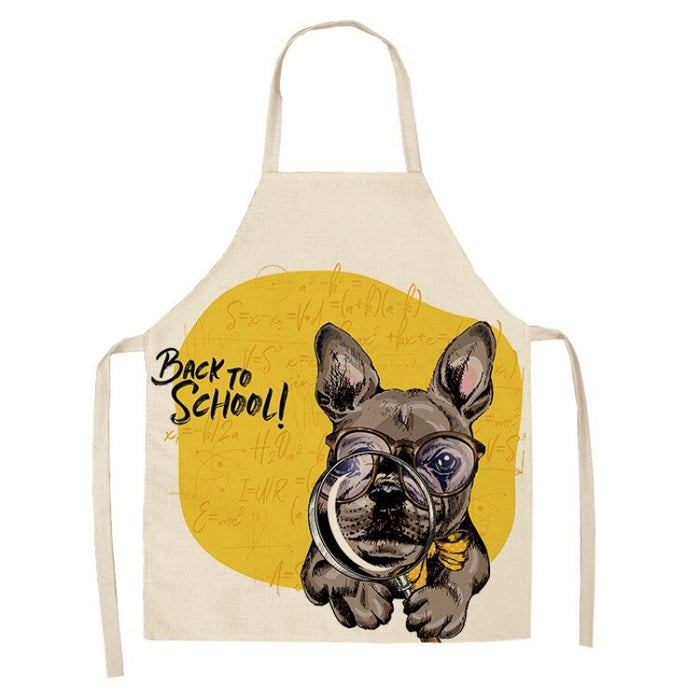 Dogs Print Kitchen Apron