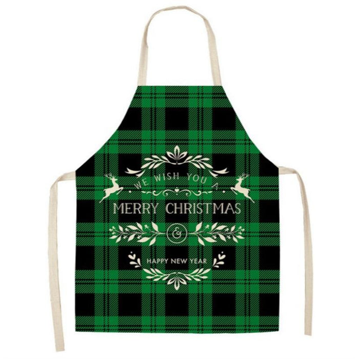 Christmas Themed Plaid Aprons