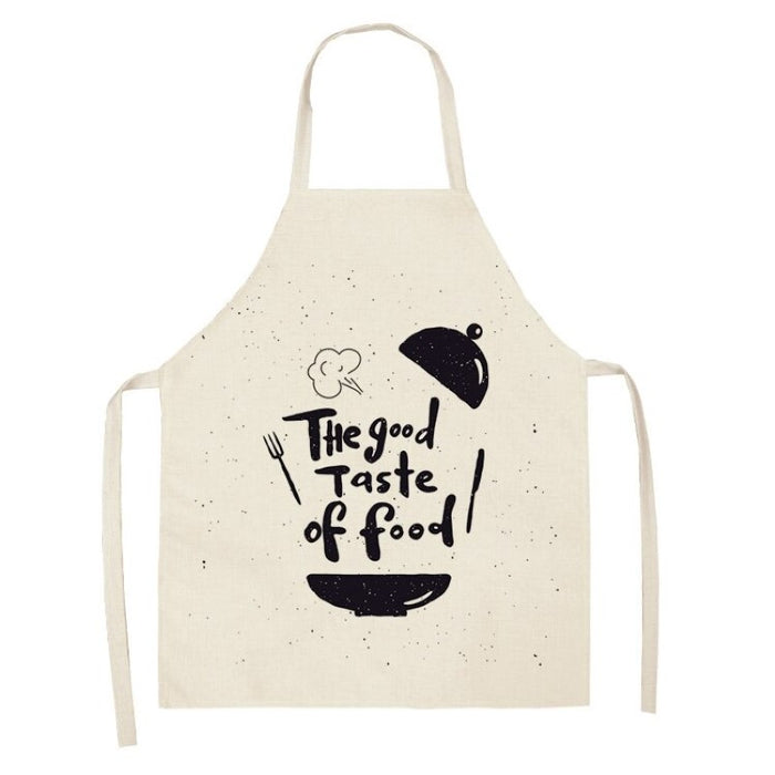 Cake Letters Cotton Linen Apron