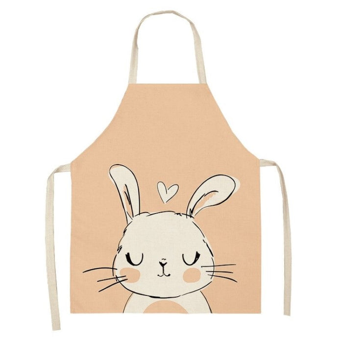 Little White Rabbit Pattern Apron