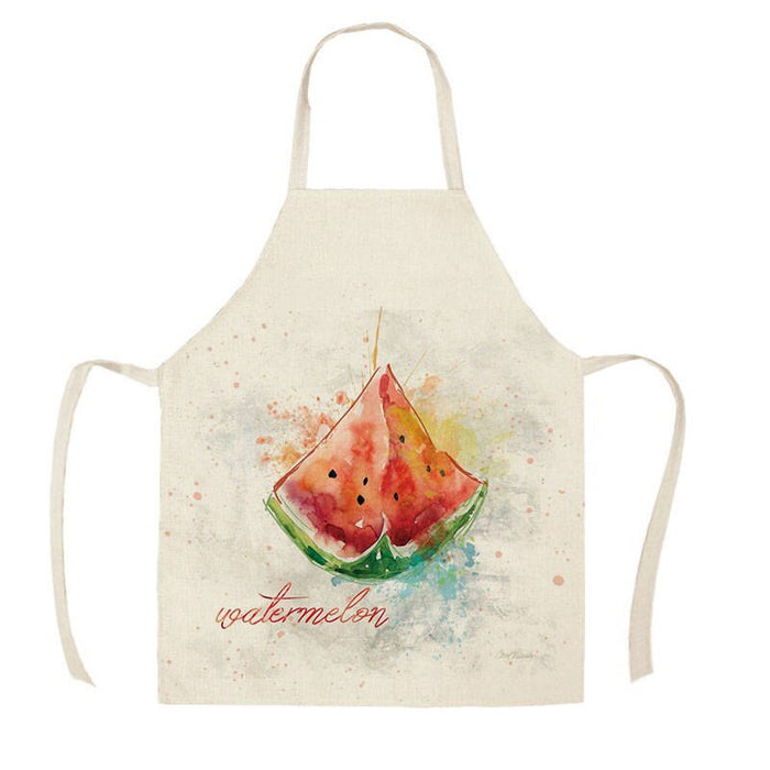 Fruits And Veggies Print Apron