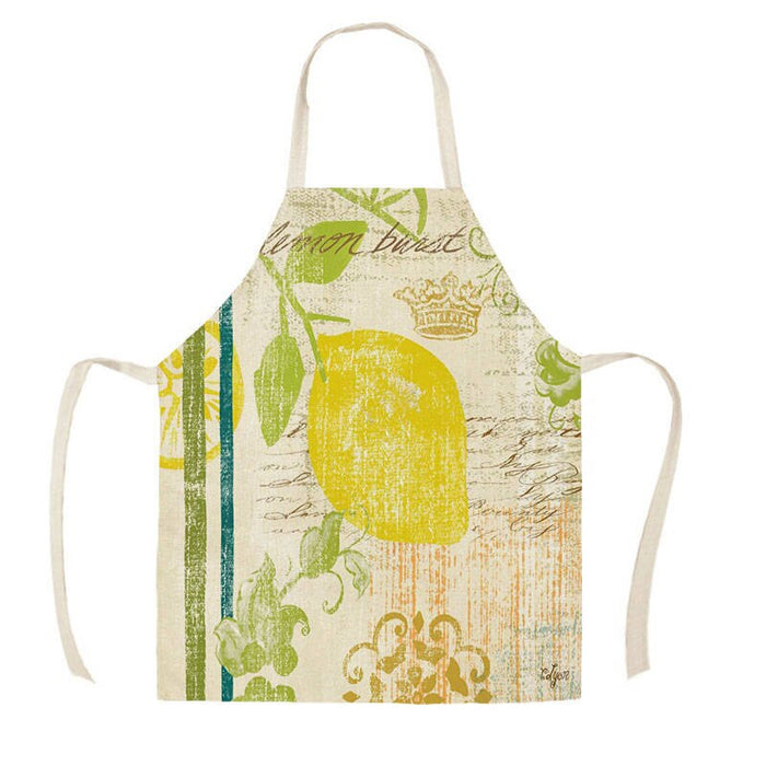 Fruits And Veggies Print Apron