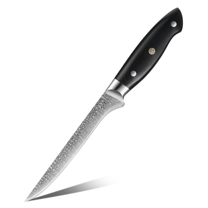 Laser Damascus Japanese Stainless Steel Kitchen Chef Knife