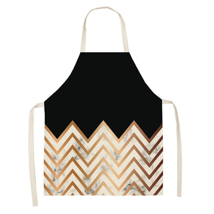 Geometric Print Kitchen Apron