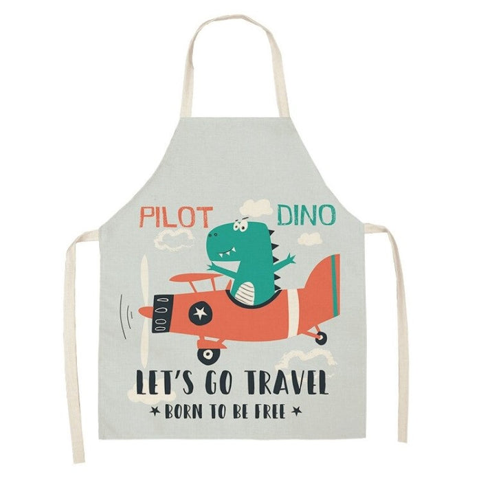 Cartoon Printed Household Apron