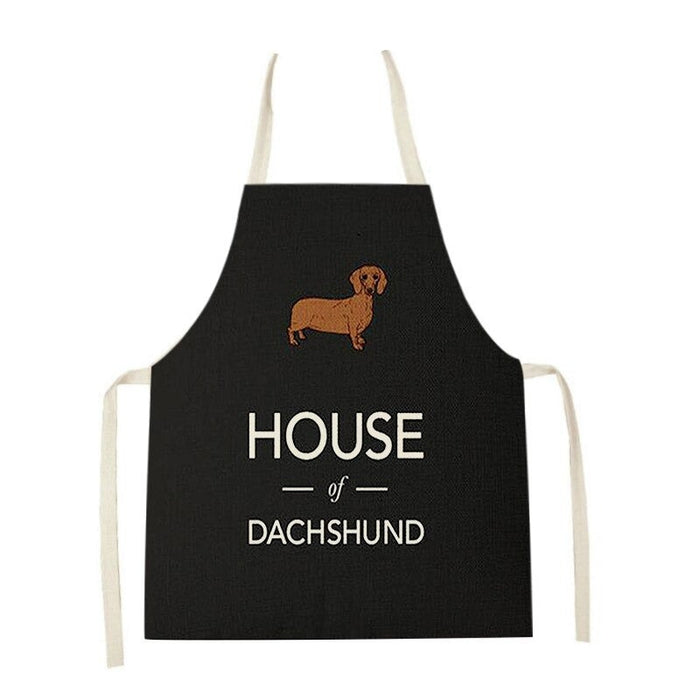 Printed Cartoon Dogs Cleaning Apron