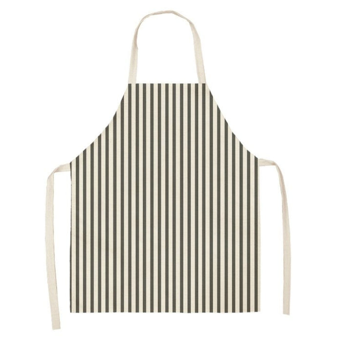 Geometric Print Linen Aprons