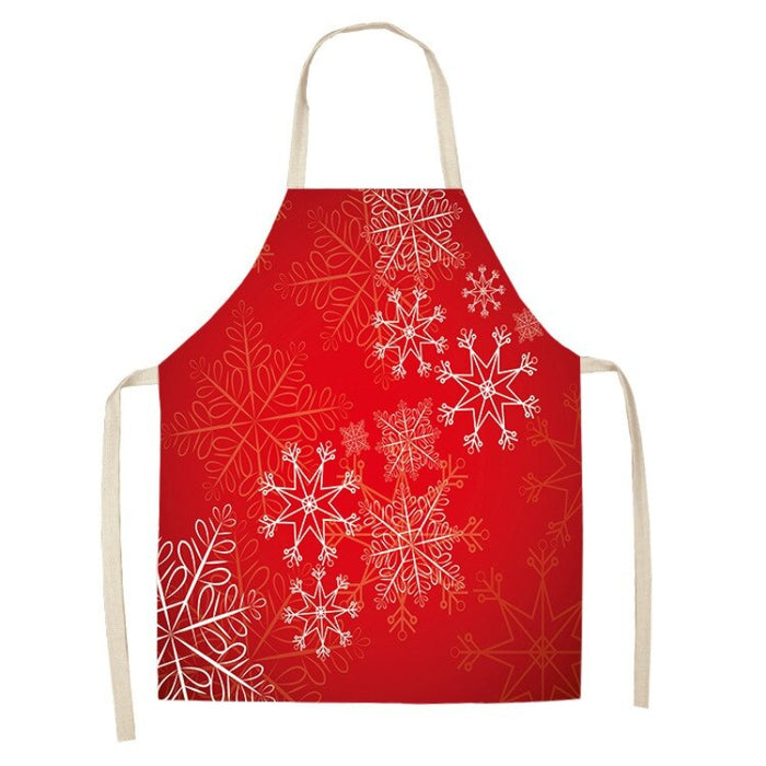 Printed Christmas Theme Sleeveless Aprons