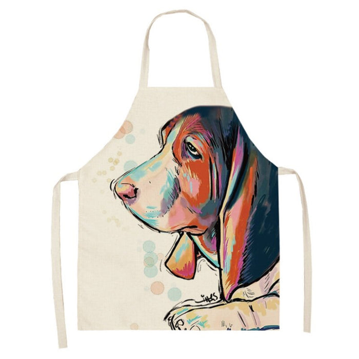 Dog Series Printed Home Kitchen Apron