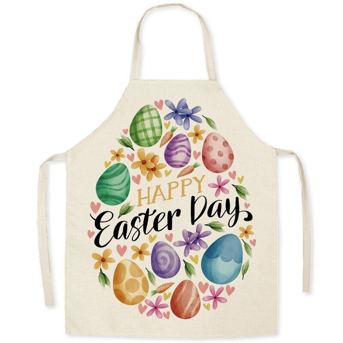 Easter Egg Bunny Print Aprons