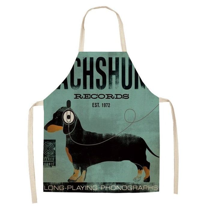 Cartoon Dog Pattern Apron